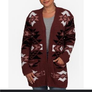 Jodifl Aztec Shacket Button Up Boho Jacket Size small NWT #40